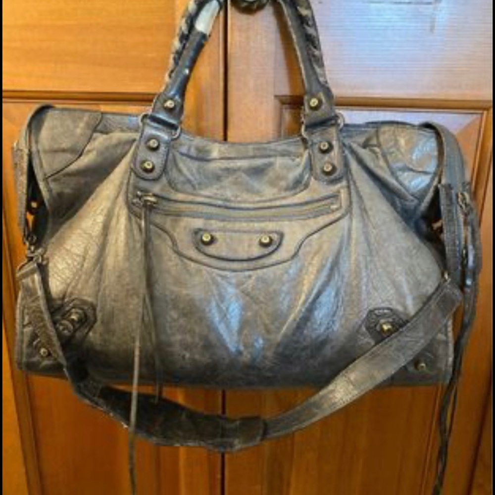 Authentic Balenciaga motorcycle handbag.